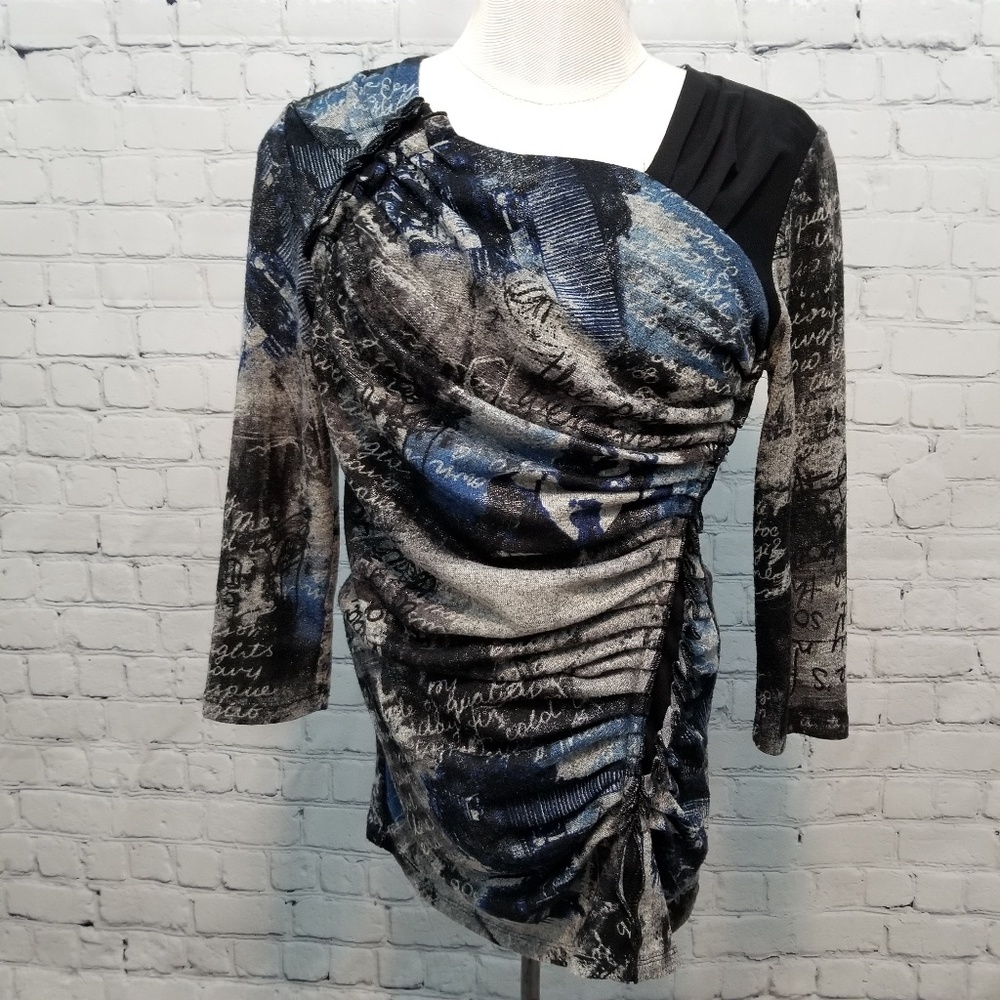 DUSAK DESIGNS | ruched blouse